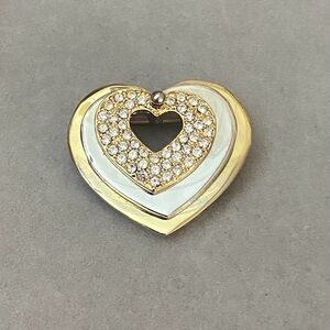 Ellen Kiam Vintage Two-Toned Moveable Brooch With Sparkling Rhinestones